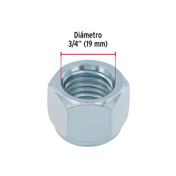 40917 - Bolsa con 15 tuercas de seguridad, 3/4' , FIERO