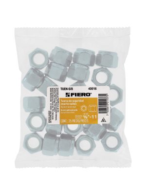TUEN-5-8E1.jpg 40916 - Bolsa con 25 tuercas de seguridad, 5/8' , FIERO