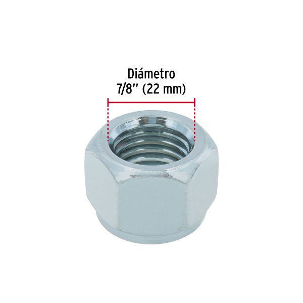 40918 - Bolsa con 10 tuercas de seguridad, 7/8' , FIERO