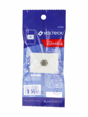 47055 - Toma de televisión, 1.5 módulos, línea Española, blanco