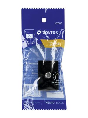 47883 - Toma de televisión negro de 1.5 módulos, línea Lisboa