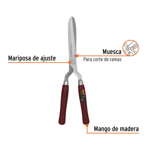 18371 - Tijera para poda 48 cm,forjada,mgos de madera, TRUPER EXPERT