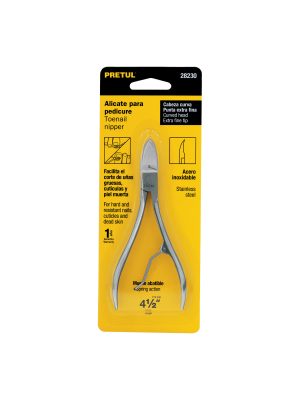 28230 - Alicate para pedicure 4-3/4', cabeza curva, extrafina,PRETUL