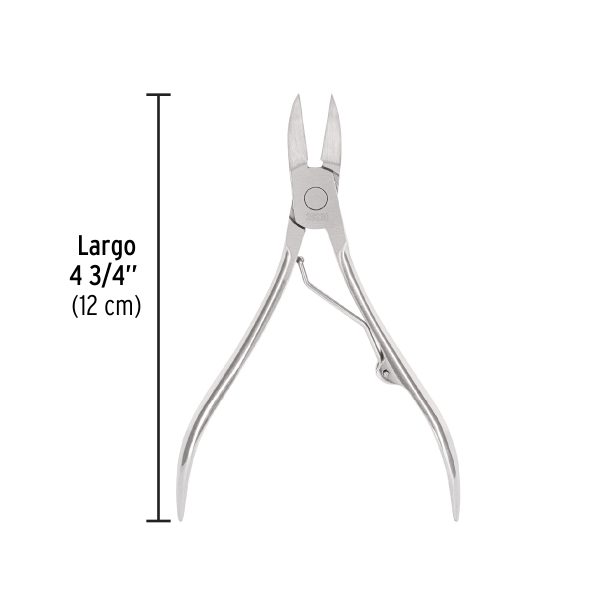 28230 - Alicate para pedicure 4-3/4', cabeza curva, extrafina,PRETUL