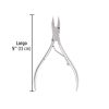 28229 - Alicate para pedicure 5' cabeza plana punta extrafina,PRETUL