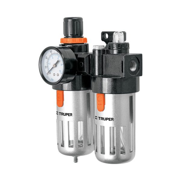 19238 - Filtro y regulador de aire con módulo de lubricación, TRUPER