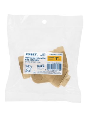 49078 - Válvula check de latón de 1', Foset