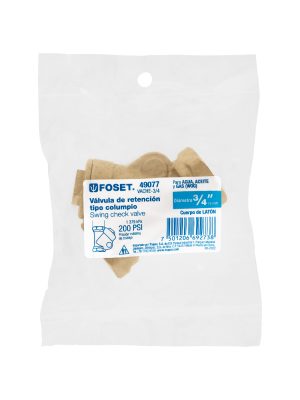 49077 - Válvula check de latón de 3/4', Foset