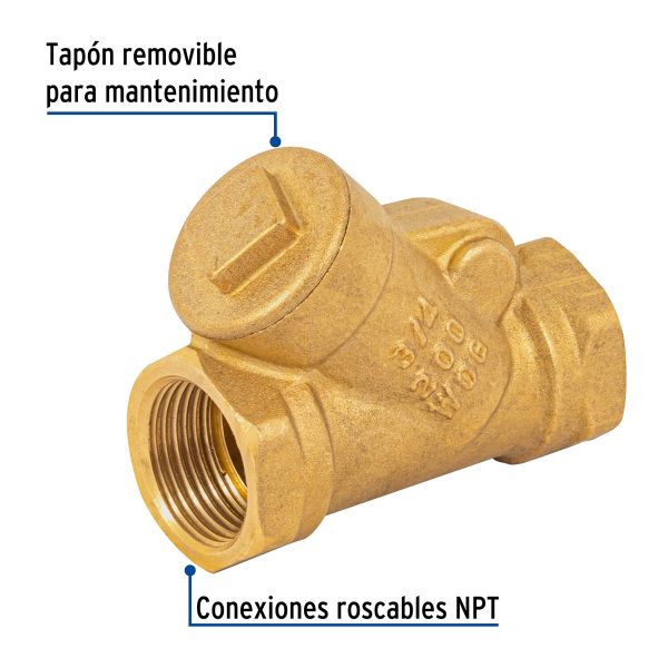 49077 - Válvula check de latón de 3/4', Foset