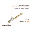 19089 - Inflador de cabeza doble, cuerda 1/4' NPT, TRUPER