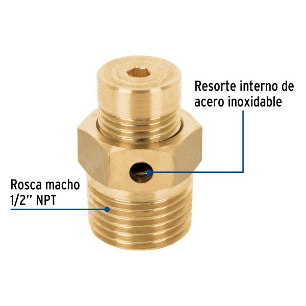 40011 - Válvula de alivio 1/2', Foset