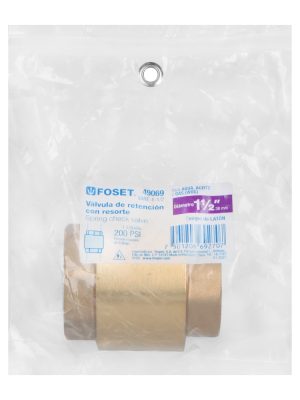 49069 - Válvula de retención de latón 1-1/2', Foset