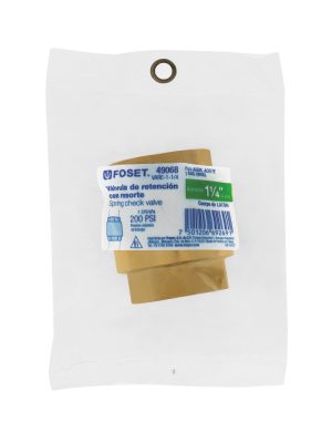 49068 - Válvula de retención de latón de 1 1/4', Foset