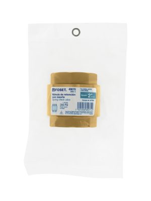 49070 - Válvula de retención de latón 2', Foset
