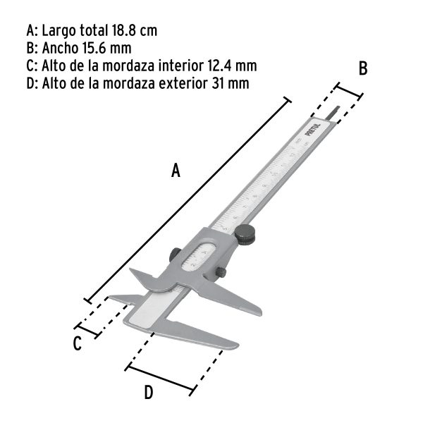21454 - Vernier de 5', Pretul