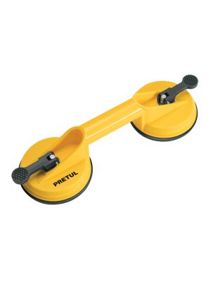 23051 - Ventosa de plástico para vidrio, 2 copas de succión, Pretul