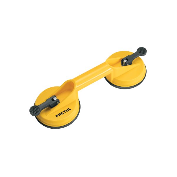 23051 - Ventosa de plástico para vidrio, 2 copas de succión, Pretul