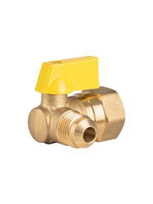 44819 - Válvula de control de latón, angular p/gas, 3/8x1/2', FOSET