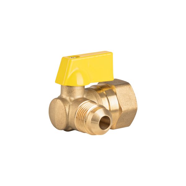 44819 - Válvula de control de latón, angular p/gas, 3/8x1/2', FOSET