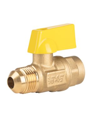 44818 - Válvula de control de latón p/gas,3/8x1/2' Flare/sold. FOSET