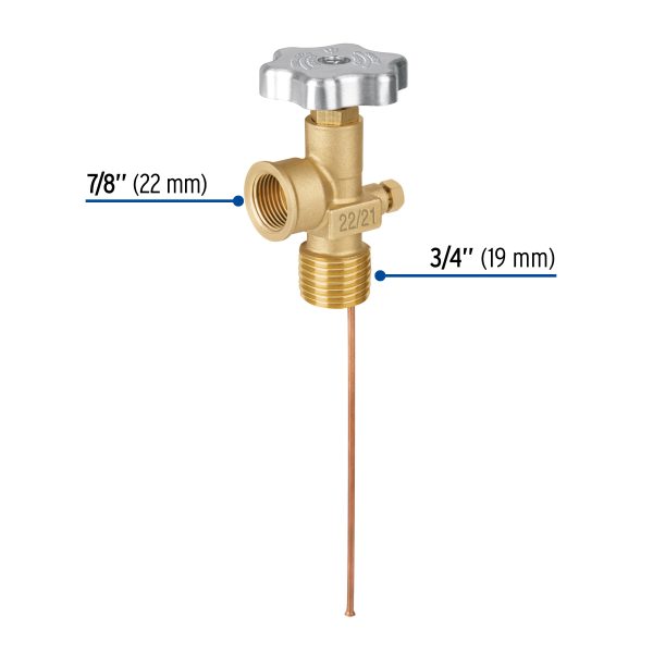 47652 - Válvula de servicio para tanque estacionario hasta 300 L