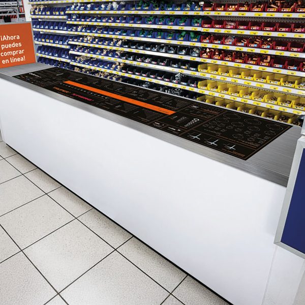 60145 - Cubremostrador de vinil 200 x 60 cm, Truper