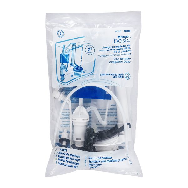 48446 - Juego de reparación p/WC con válvula de flotador compacto