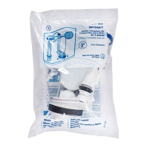 48448 - Juego de reparación p/WC con válvula de descarga de 3'