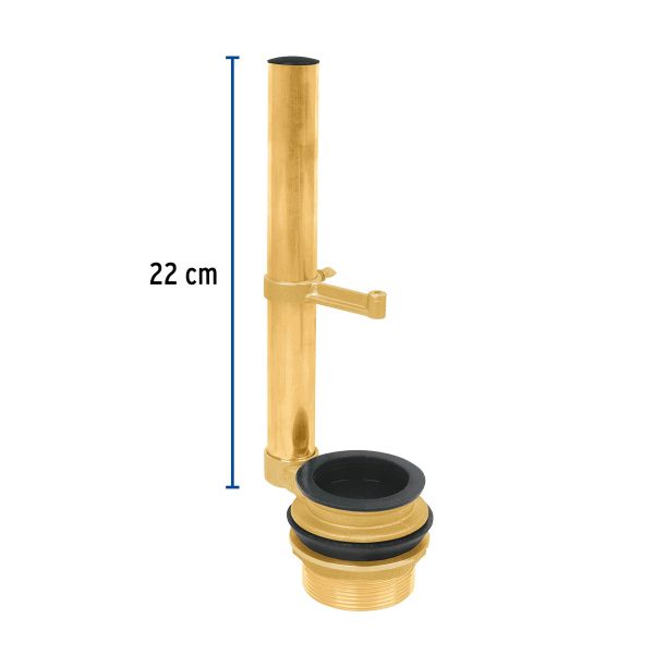 49341 - Válvula de descarga de latón para tanque bajo, Foset