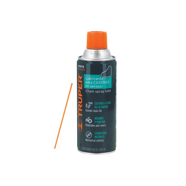 101975 - Lubricante de cadenas en aerosol 400 ml, Truper