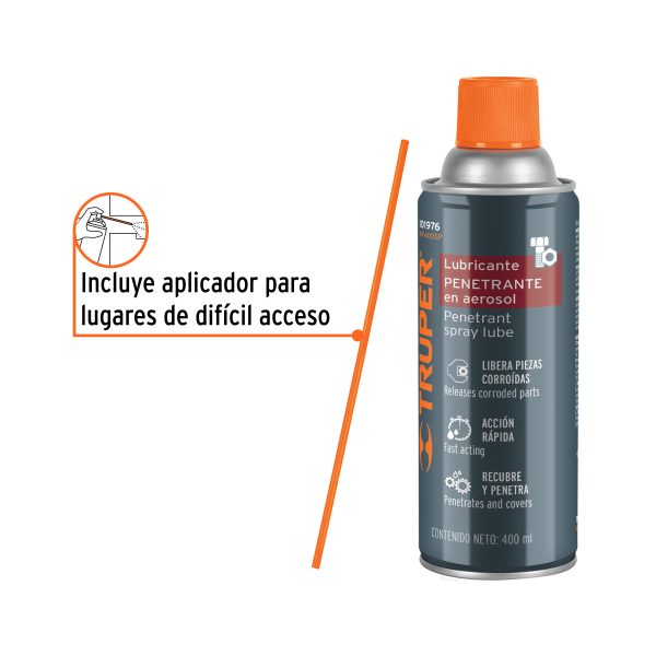 101976 - Lubricante penetrante en aerosol 400 ml, Truper