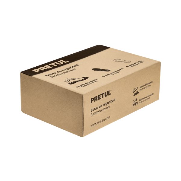 26061 - Bota de seguridad negra, #23, casquillo de poliamida, PRETUL