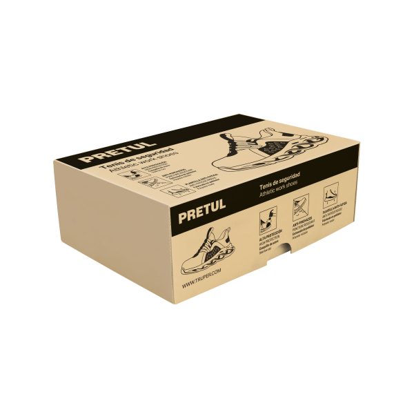 29911 - Tenis de seguridad #30, casquillo metálico, negros, PRETUL