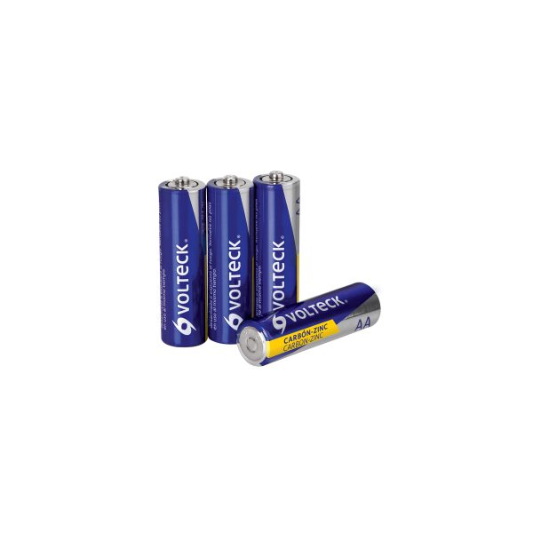 46309 - Blíster con 4 pilas zinc-carbón AA, VOLTECK