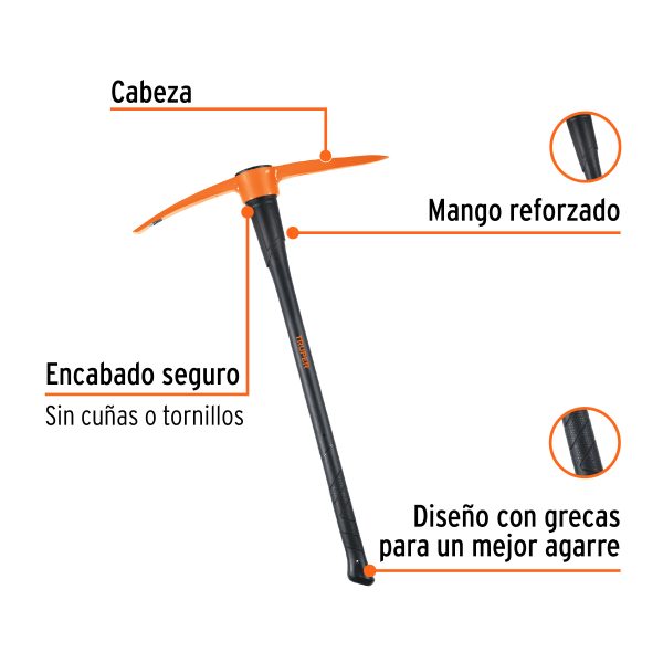 ZP-6MFC1.jpg 102451 - Zapapico 6 lb, mango fibra de vidrio 36', Truper