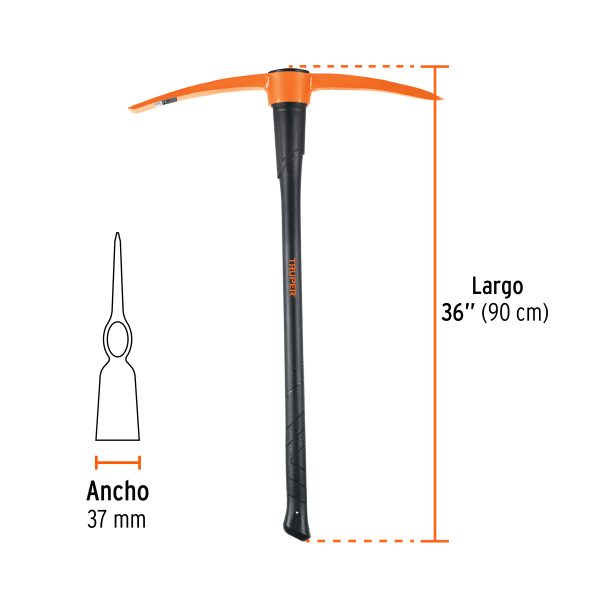 18630 - Zapapico 7 lb, mango fibra de vidrio 36', Truper