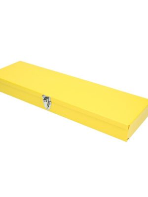TB02 - Caja metálica usos múltiples color amarillo 19" x 6" x 2" Surtek